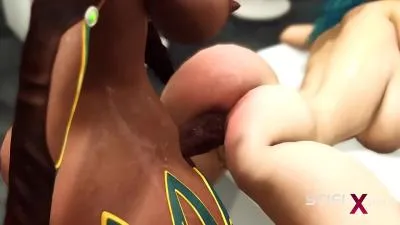 الساخنة قرنية فتاة الملاعين 3d dickgirl في سفينة الفضاء